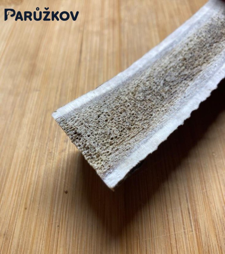 JELENÍ PARŮŽEK PRO PSY půlený 18cm