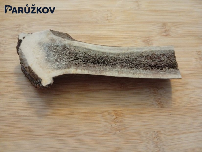 JELENÍ PARŮŽEK PRO PSY půlený - 17cm JELENÍ PARŮŽEK PRO PSY půlený - 17cm