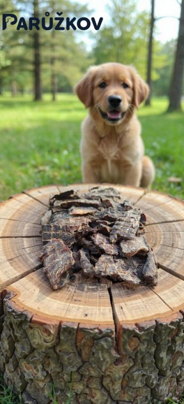 JELENÍ SUŠENÉ MASO PRO PSY A KOČKY 90g